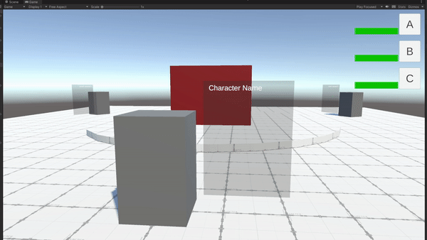 Turn-based system running in engine