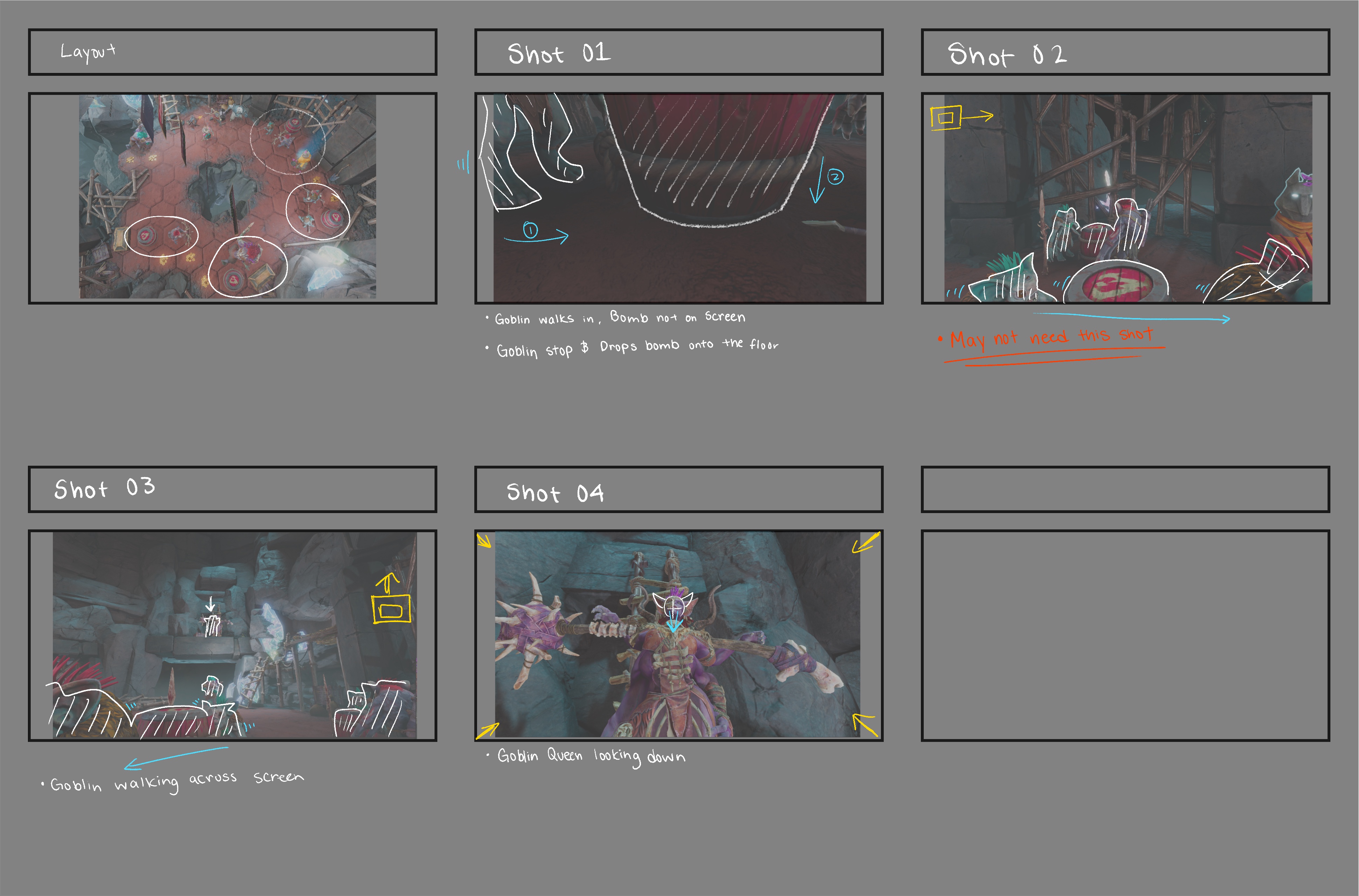 Cinematic storyboard preview